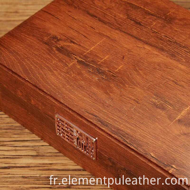 Boîte à thé en similicuir Tea Box Leatherette Paper